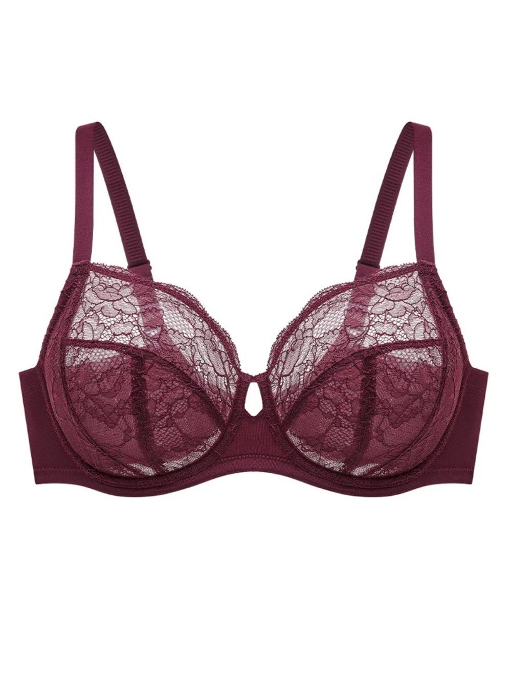 Simone 2.0 Flexwire Lace Bra - Wine